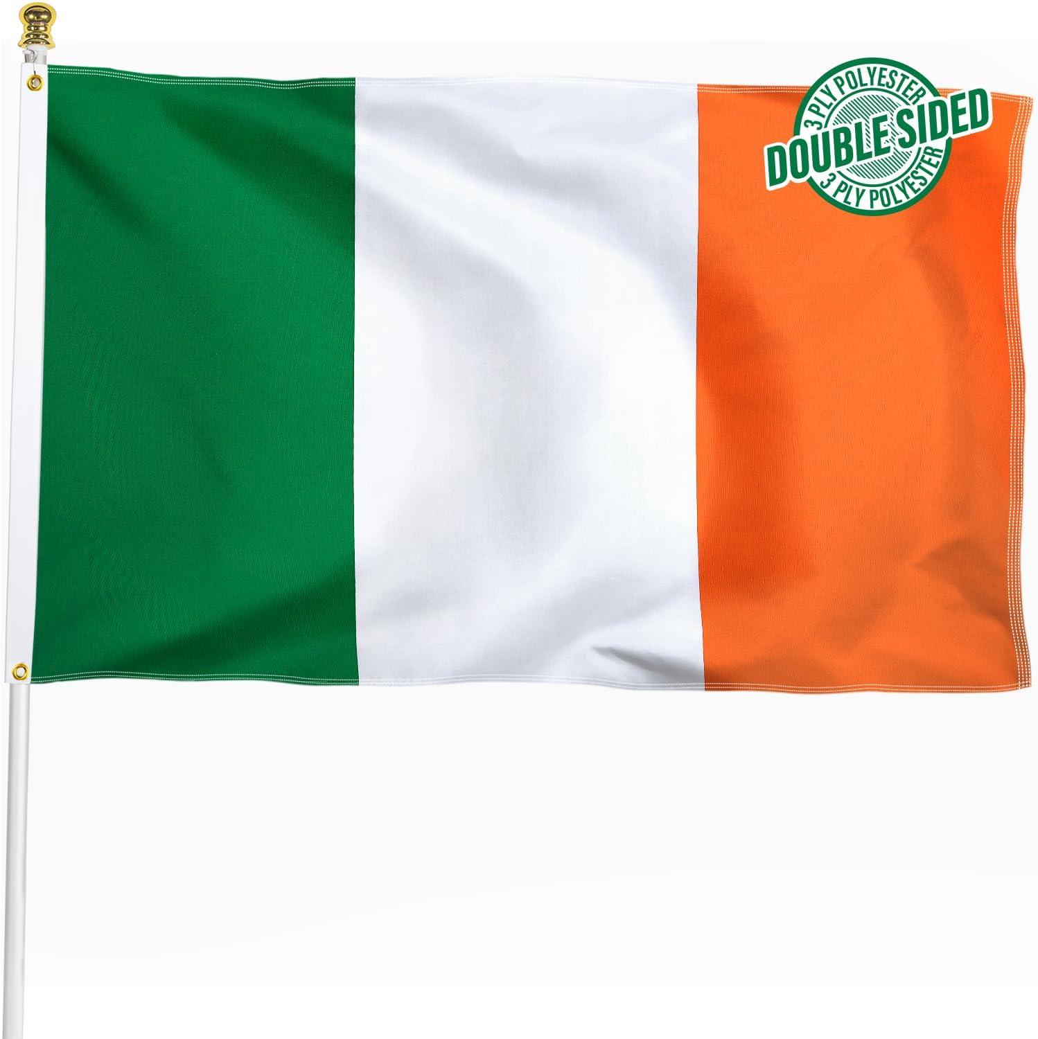3X5 Ireland Flag 3'x5' Irish FLAG BANNER FAST USA SHIPPER 100D FABRIC