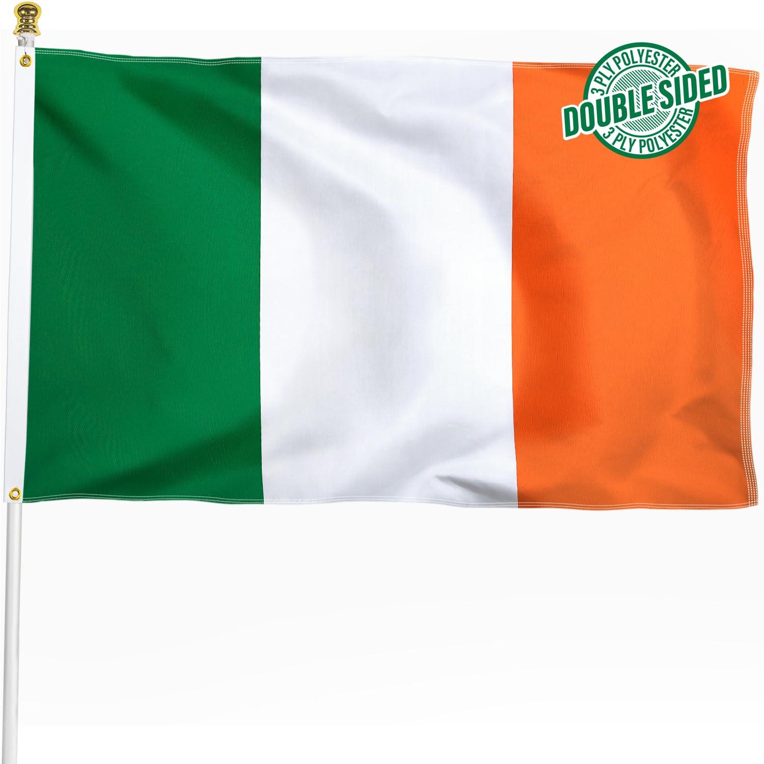 3X5 Ireland Flag 3'x5' Irish FLAG BANNER FAST USA SHIPPER 100D FABRIC