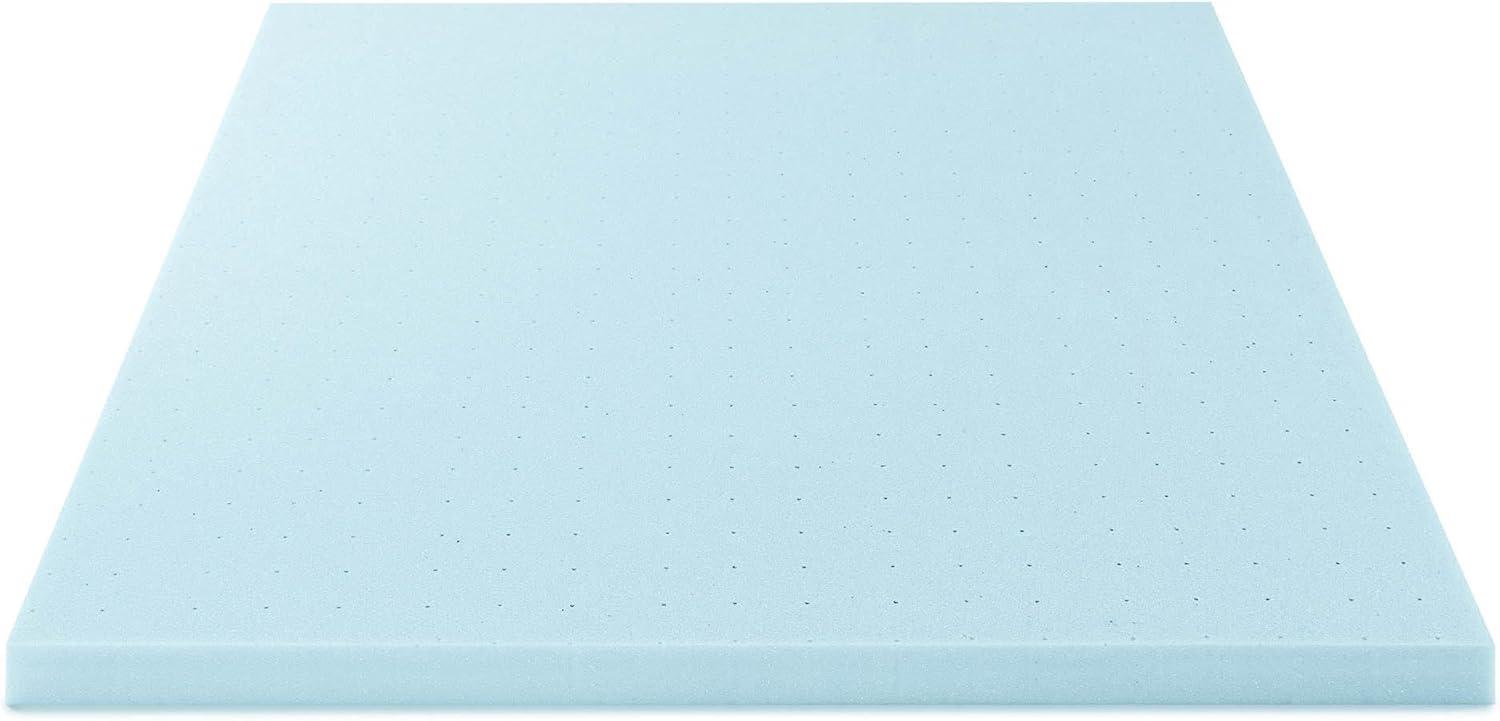 Best Price Mattress 3 Inch Ventilated Memory Foam Mattress Topper, Cooling Gel Infusion, CertiPUR-US Certified, Dorm Essentials, Queen