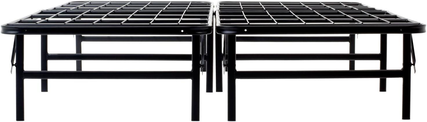 Twin Black Metal Foldable Platform Bed Frame