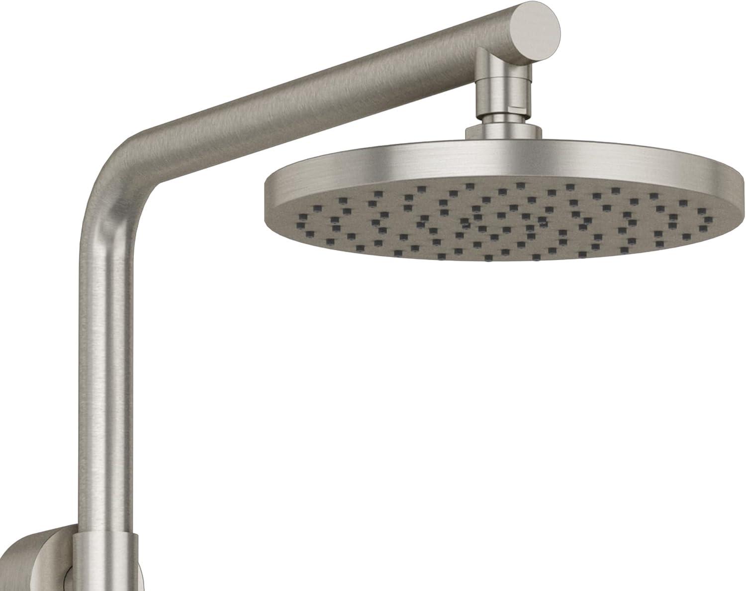 Brushed Nickel Dual Rain and Handheld Shower System