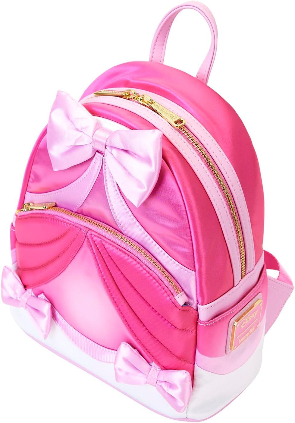 Loungefly Disney Cinderella 75th Anniversary Pink Bow Mini Backpack