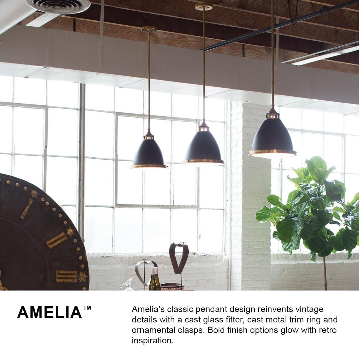 Amelia 1 - Light Single Dome Pendant