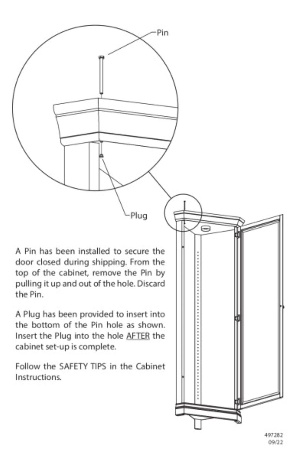 Howard Miller Duane Curio Cabinet 680487 Black Satin