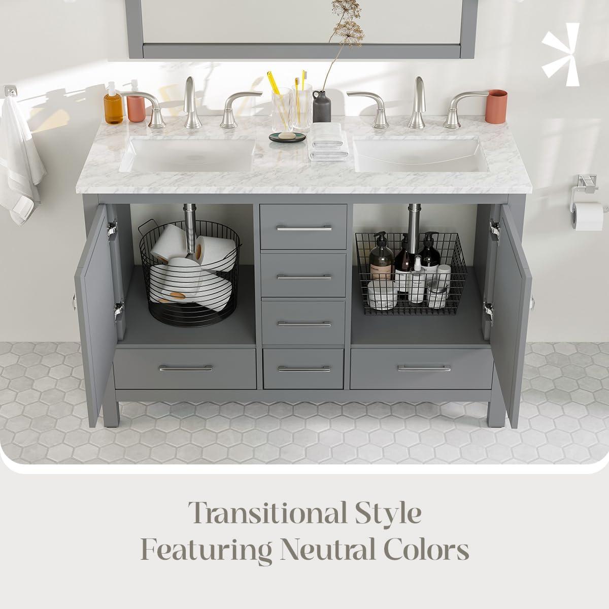 Eviva London 48" Double Bathroom Vanity