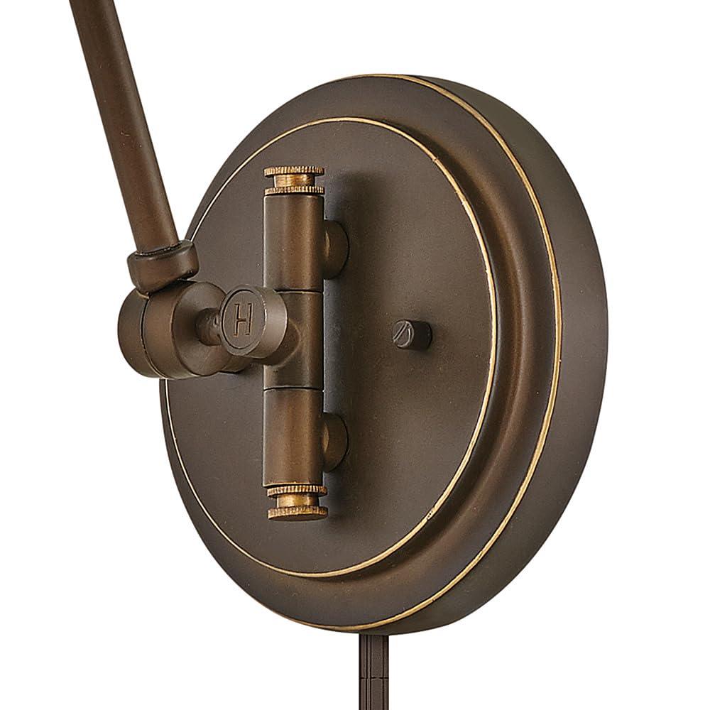 Lennon Plug-In Articulating Sconce - Antique Bronze