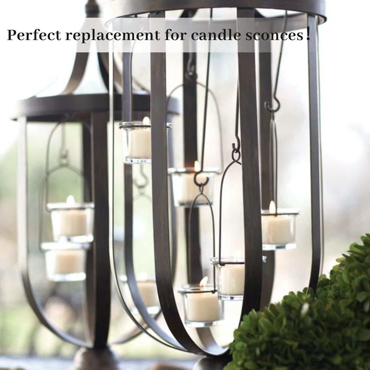 Glass Votive Candle Holders,Tealight Candle Holder for Wedding Holiday Birthday Party Dinner & Home Decor,Set of 12