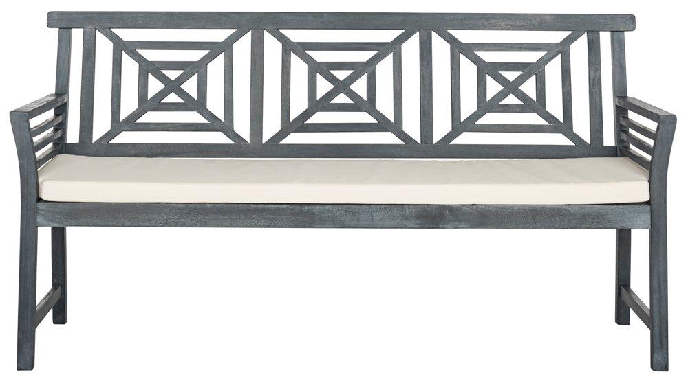 Del Mar 3 Seat Bench - Outdoor - PAT6737 - Natural/Beige - Safavieh