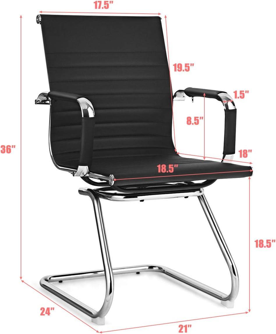 Giantex Conference Chair, Heavy Duty PU Leather Office Chair, (2)