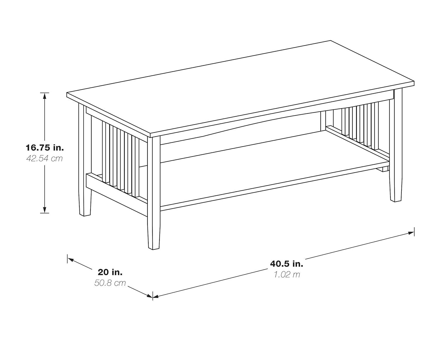 Sierra Coffee Table Engineered Wood in White Finish