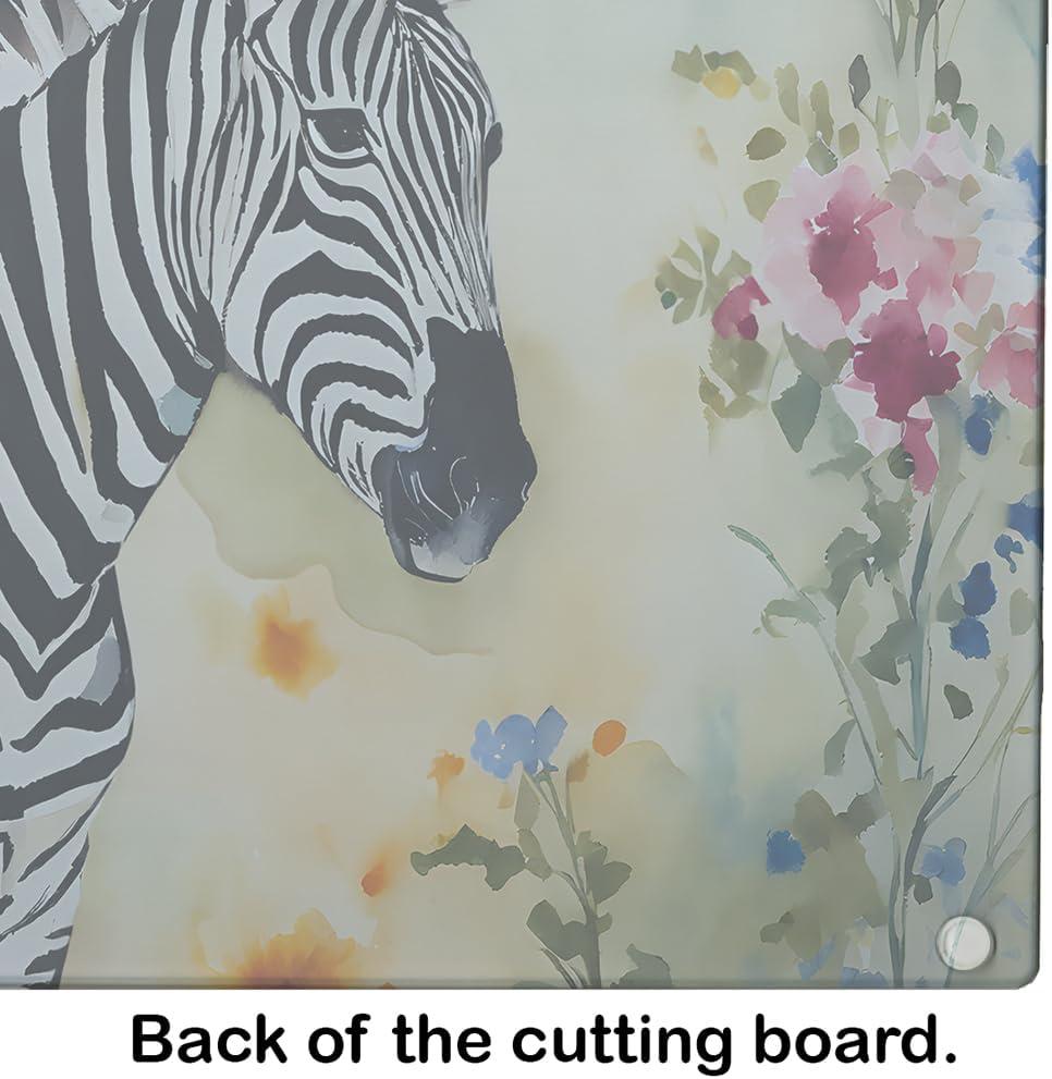 Zebra Glass Cutting Board Large