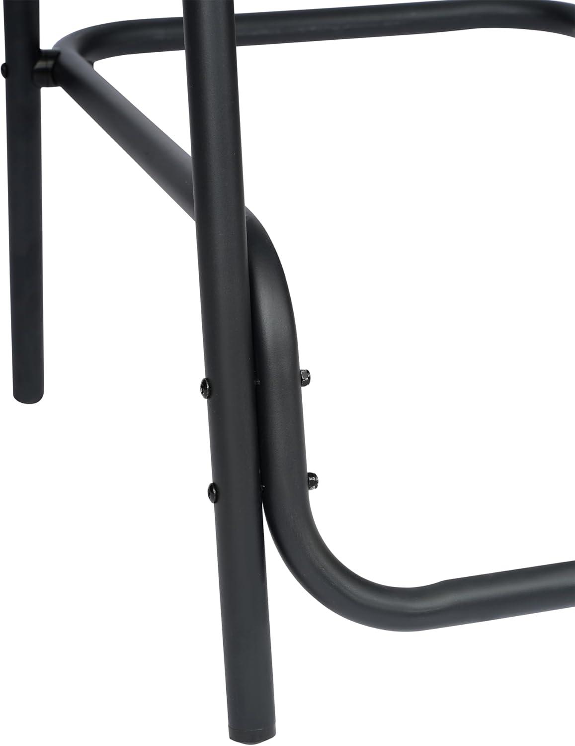 Flash Furniture Lila Commercial Indoor-Outdoor Rattan Restaurant Barstool with Aluminum Frame (Set of 2)