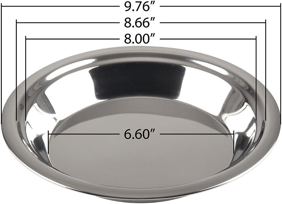 Stainless Steel 9-Inch Round Freezer and Oven Safe Pie Pan