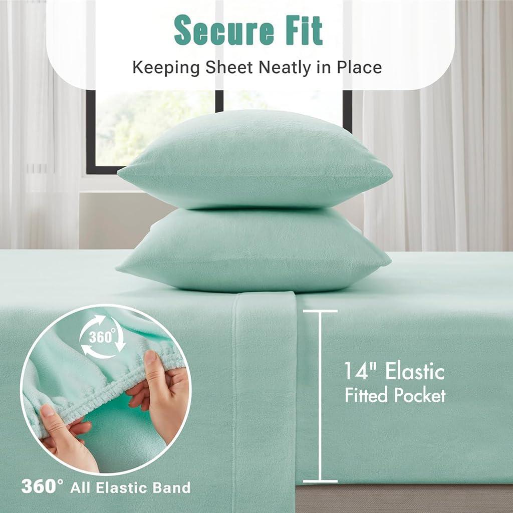 Madison Park Micro Fleece Sheet Set
