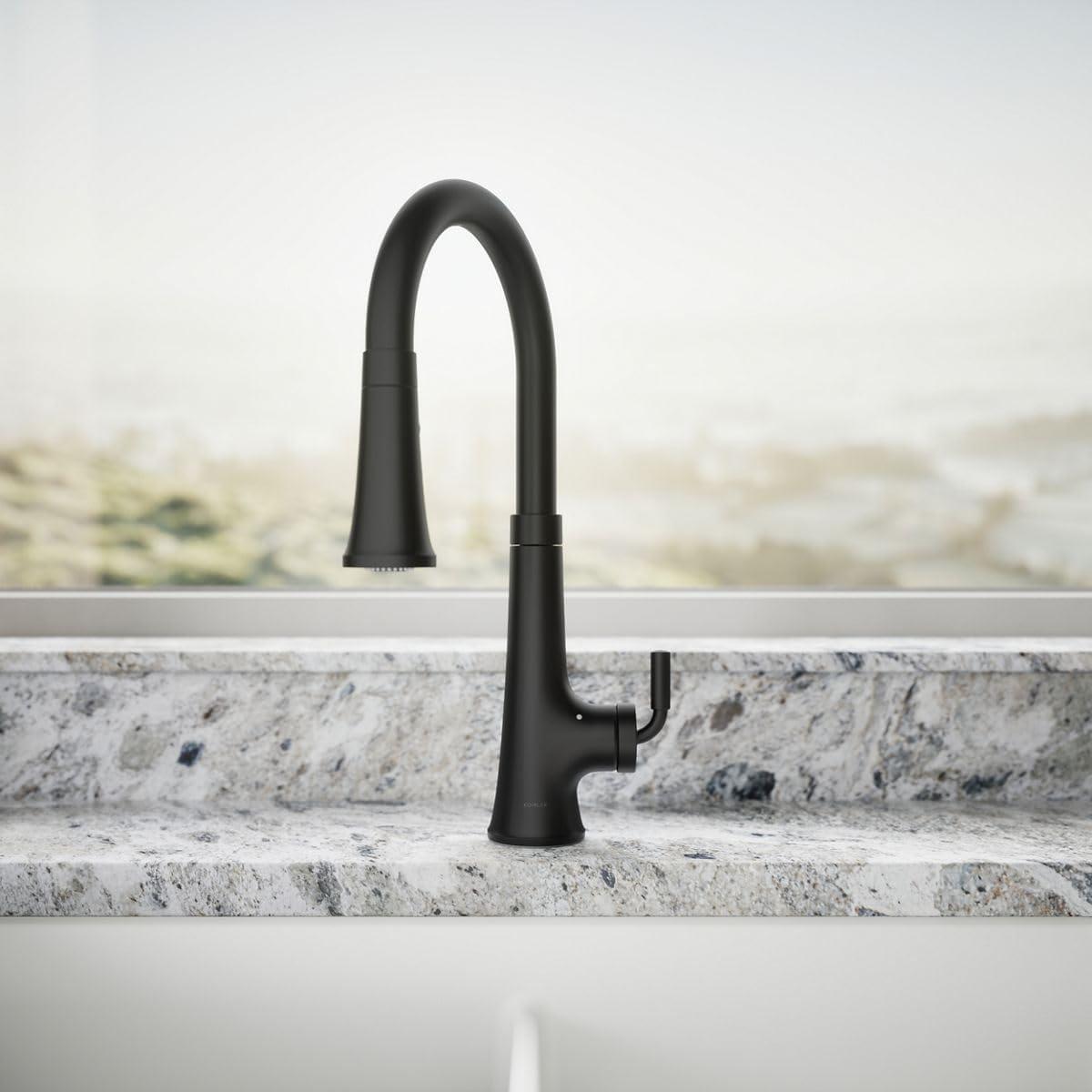 Tone Touchless Pull-Down Kitchen Sink Faucet with Three-Function Sprayhead
