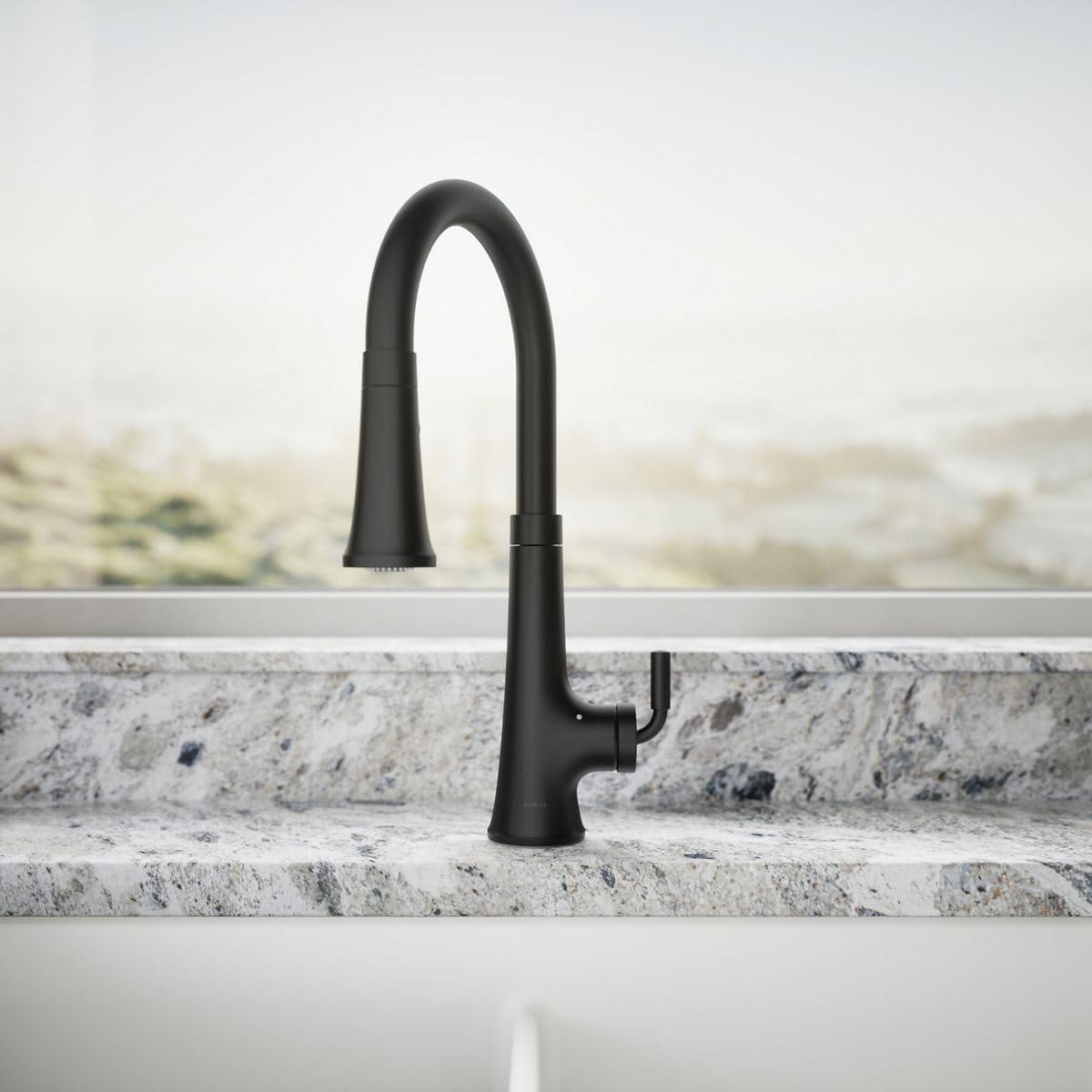 Tone Touchless Pull-Down Kitchen Sink Faucet with Three-Function Sprayhead