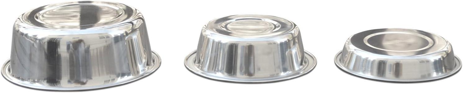 Small Brushed Stainless Steel Elevated Cat Bowl