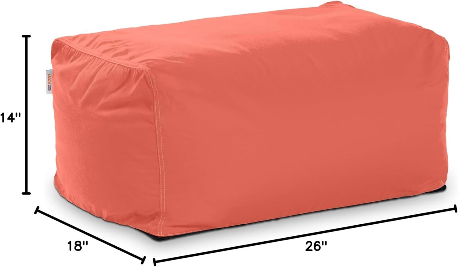 Jaxx Leon Outdoor Bean Bag Ottoman, Flamingo