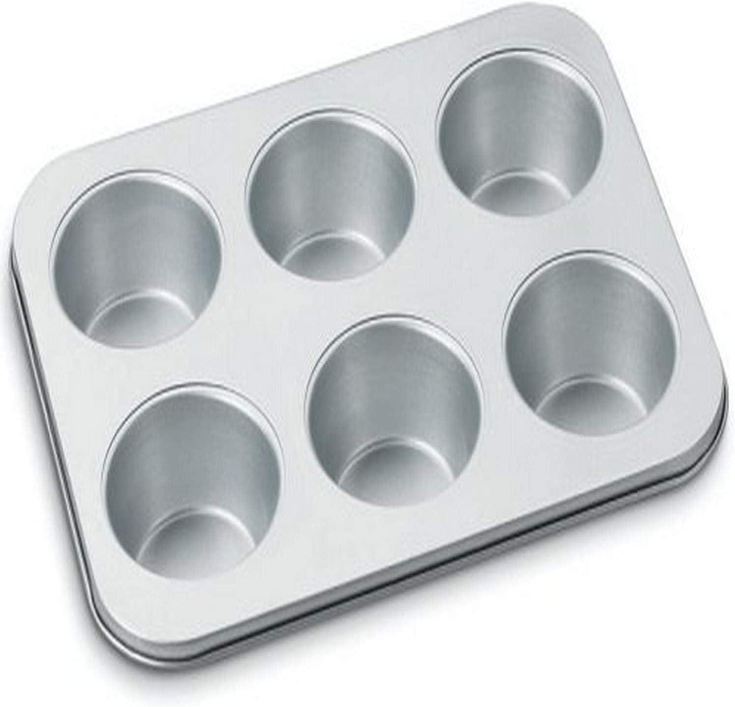 Silver Non-Stick Jumbo 6-Cup Muffin Pan