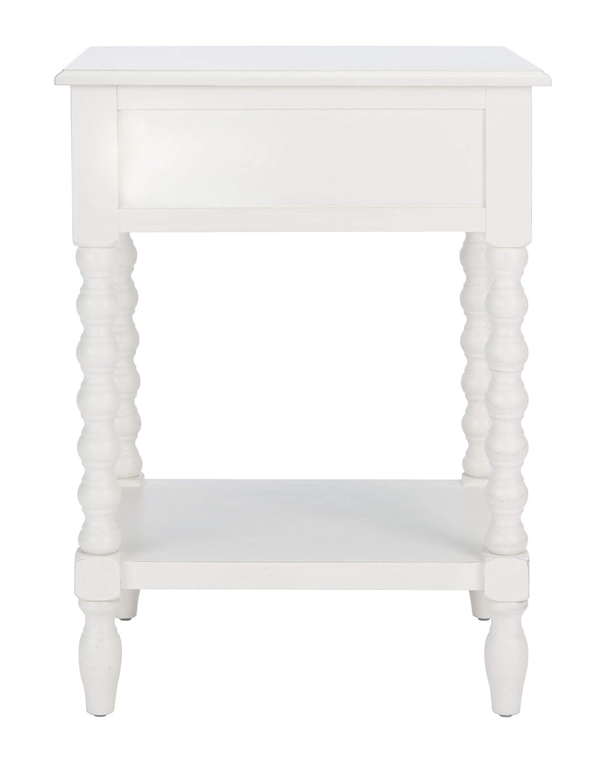 Athena Accent Table - ACC5703A - Distressed White - Safavieh