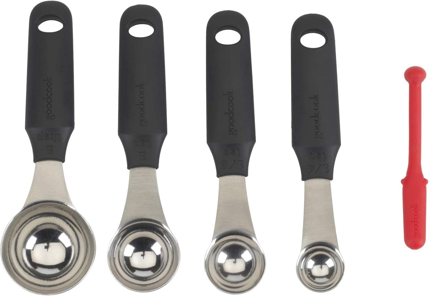 GoodCook Touch 4-Piece Stainless Steel Measuring Spoons Set