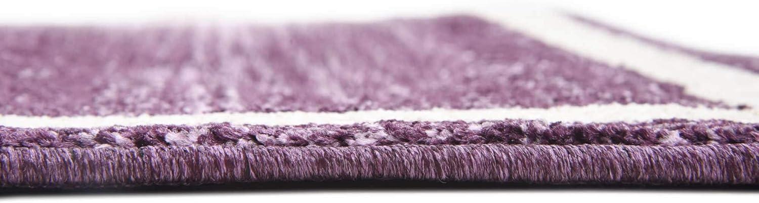 Unique Loom Del Mar Collection Area Rug - Maria (2' 2" x 3' 1" Rectangle Violet/Ivory)