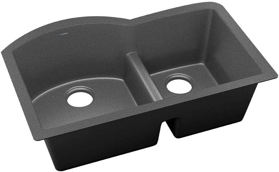 Quartz Luxe 33" L x 22" W Double Basin Undermount Kitchen Sink