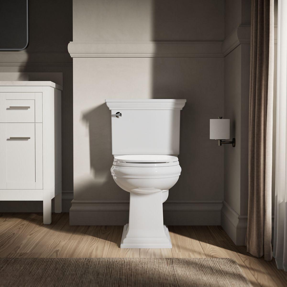 Kohler Brevia Quiet-Close Toilet Seat with Grip-Tight Bumpers and Quick-Attach Hardware