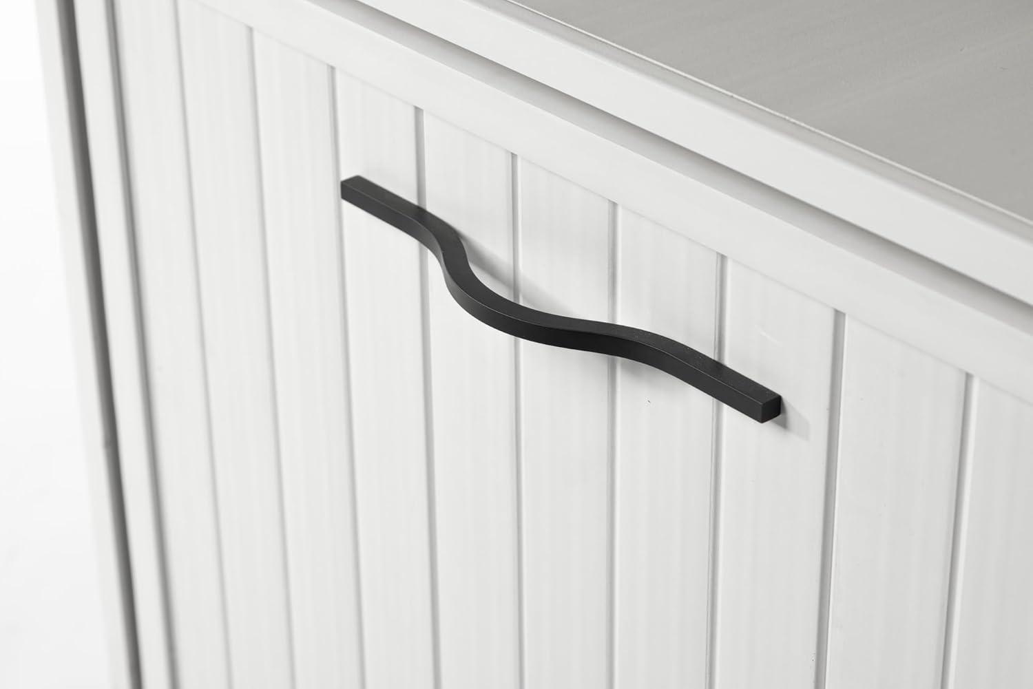 New Age Pet® ECOFLEX® Dog Food Pantry with Double Stainless Steel Bowls - Durable Composite, Includes 2x 32oz Bowls, Storage for 25 lbs of Dog Food, Easy Assembly, Moisture Resistant