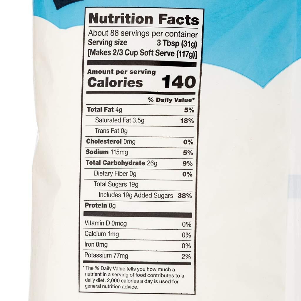 Frostline Vanilla Soft Serve Ice Cream Mix, Lactose & Gluten Free - Just Add Water, Dairy, or Dairy Free Alternative, Use with Blender, Countertop Ice Cream Maker, Soft Serve Machine - 6 lb Bag