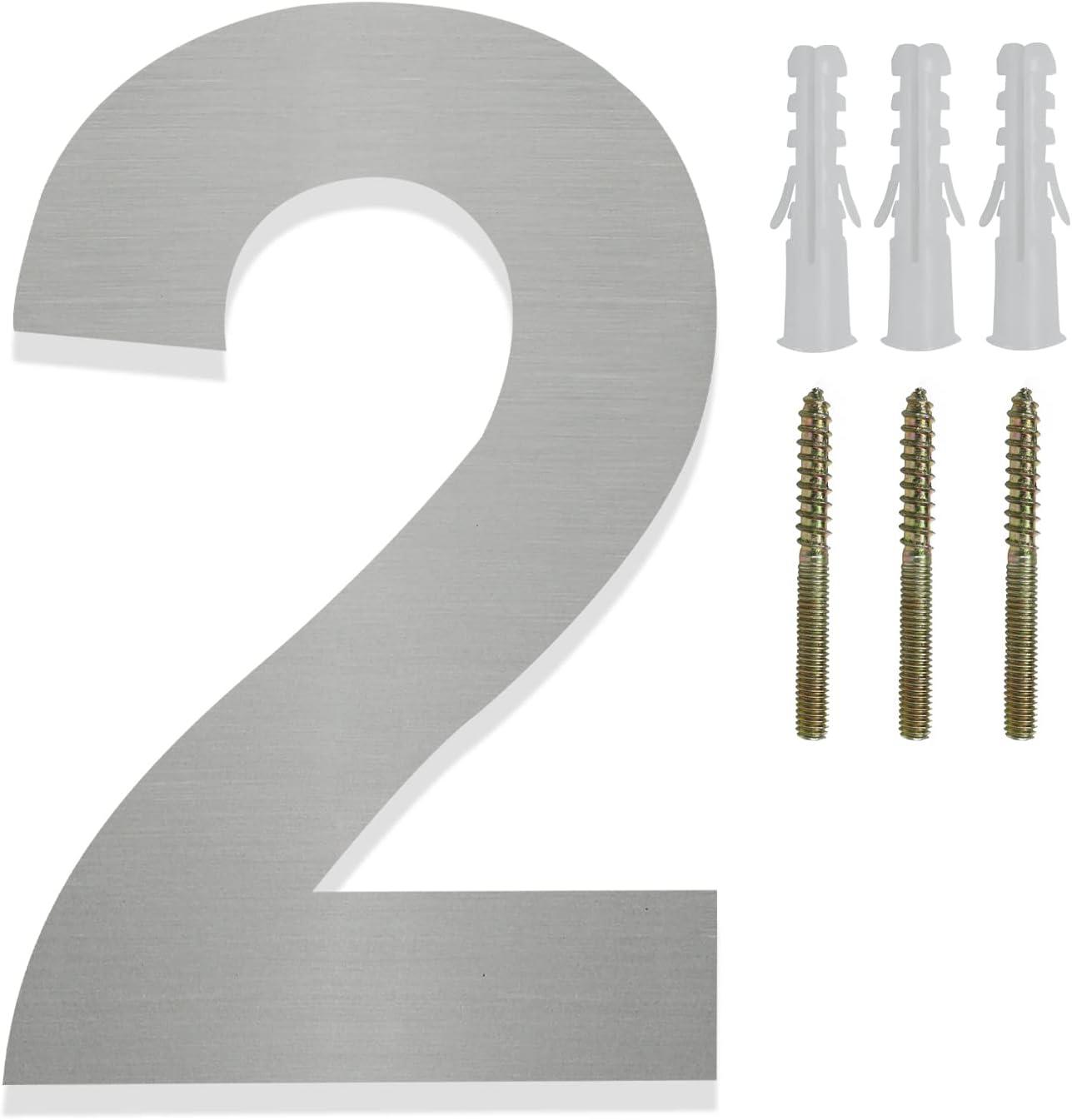 HASWARE 6" H Metal Floating House Number