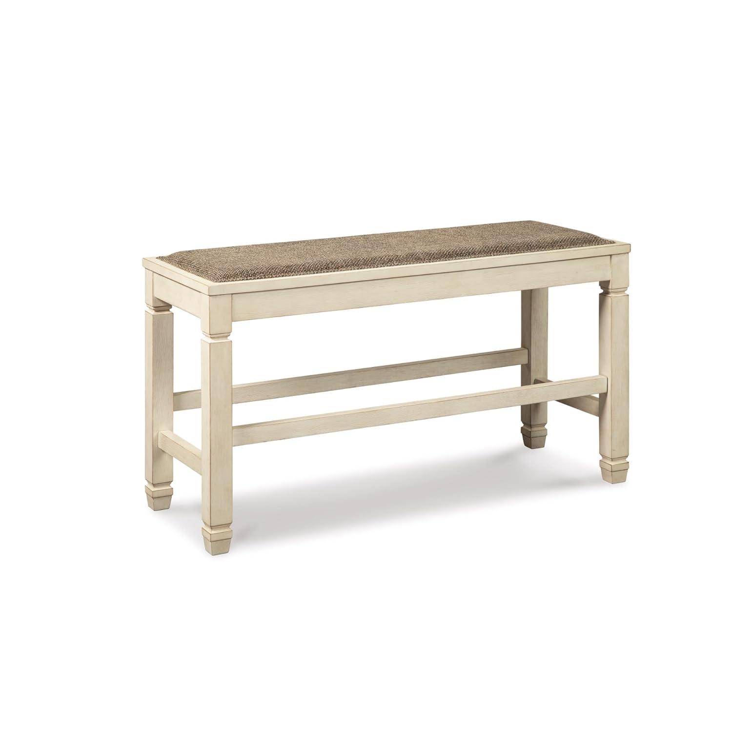 Bolanburg Counter Height Dining Room Bench Antique White - Signature Design by Ashley