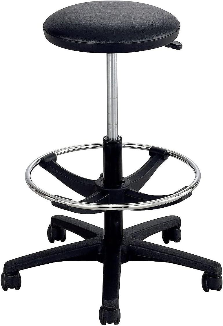 Safco Products Company Safco Diesel Series Industrial Stool w/Back, High Base