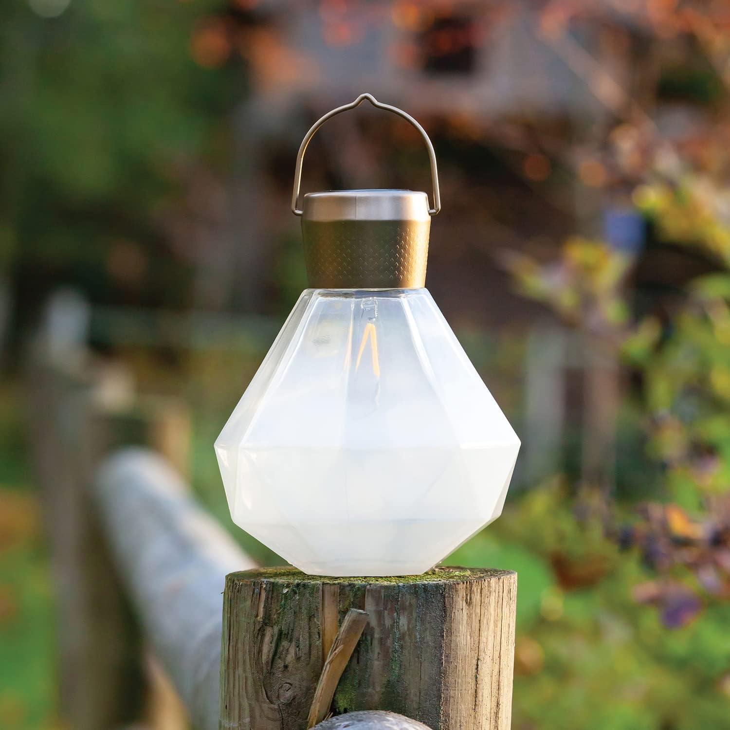 7'' Solar Powered Integrated LED Outdoor Lantern