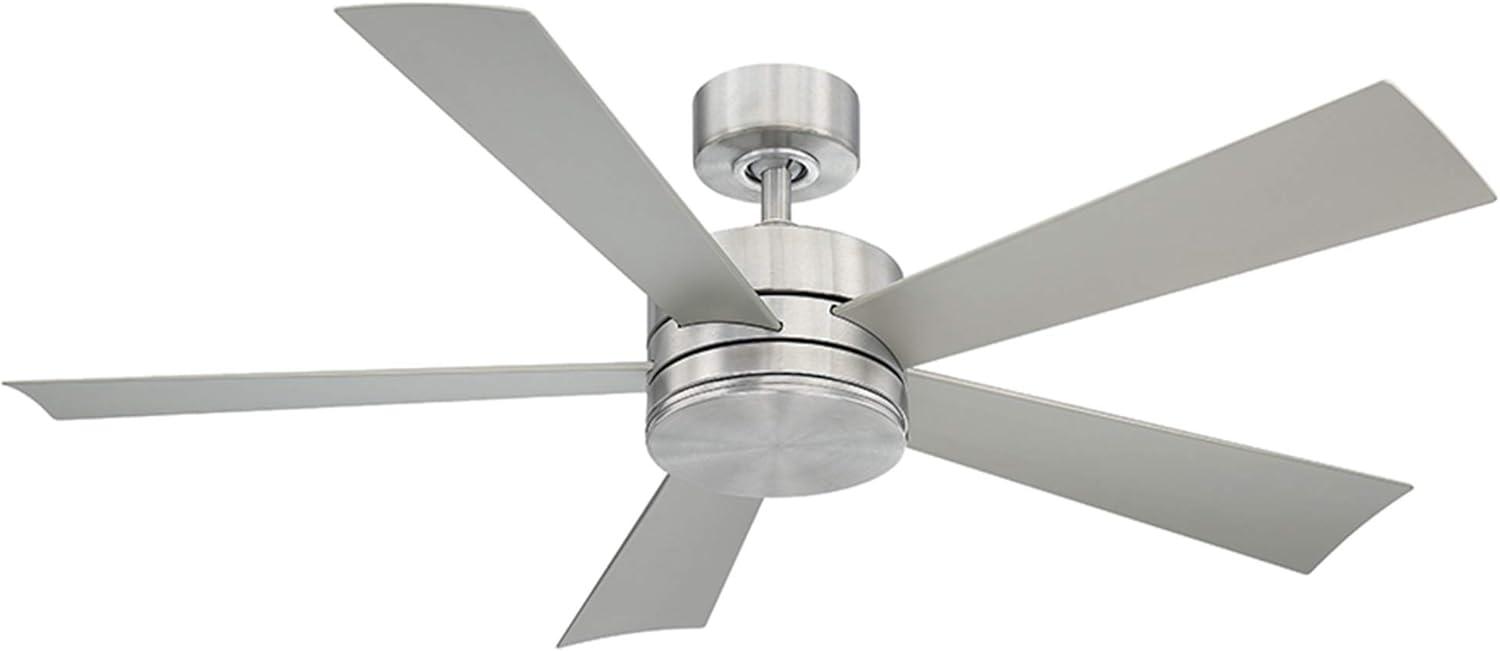 Wynd 5 - Blade Outdoor /Indoor Smart Ceiling Fan with Remote Control and LED Light Kit Included