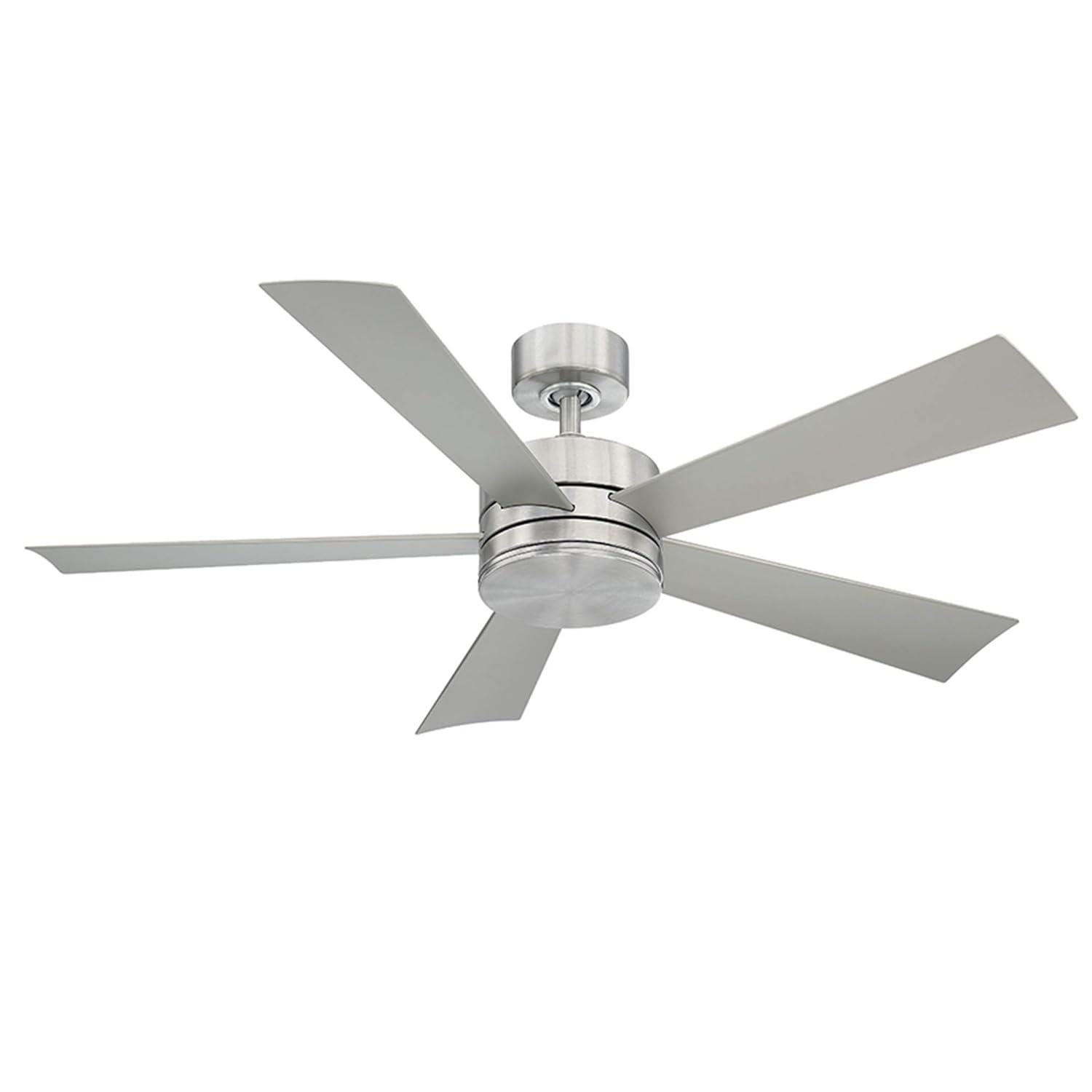 Wynd 5 - Blade Outdoor /Indoor Smart Ceiling Fan with Remote Control and LED Light Kit Included