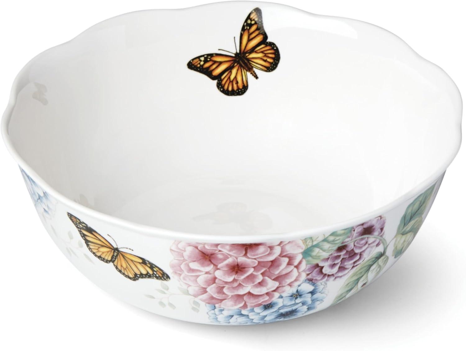 Lenox Lenox Butterfly Meadow Hydrangea Serving Bowl