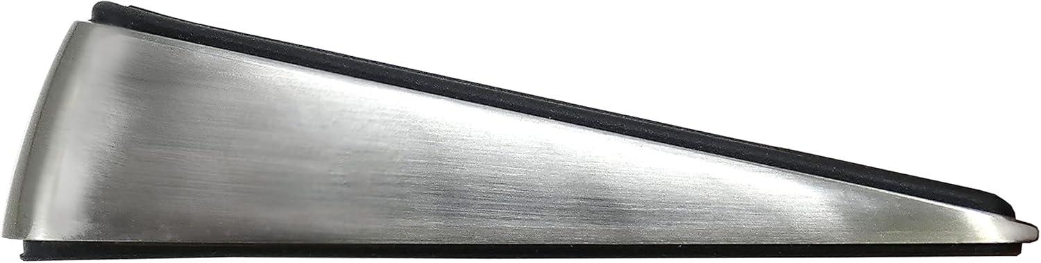 Shepherd Hardware Designer Satin Nickel Door Wedge with Non-Skid Rubber Base Grip