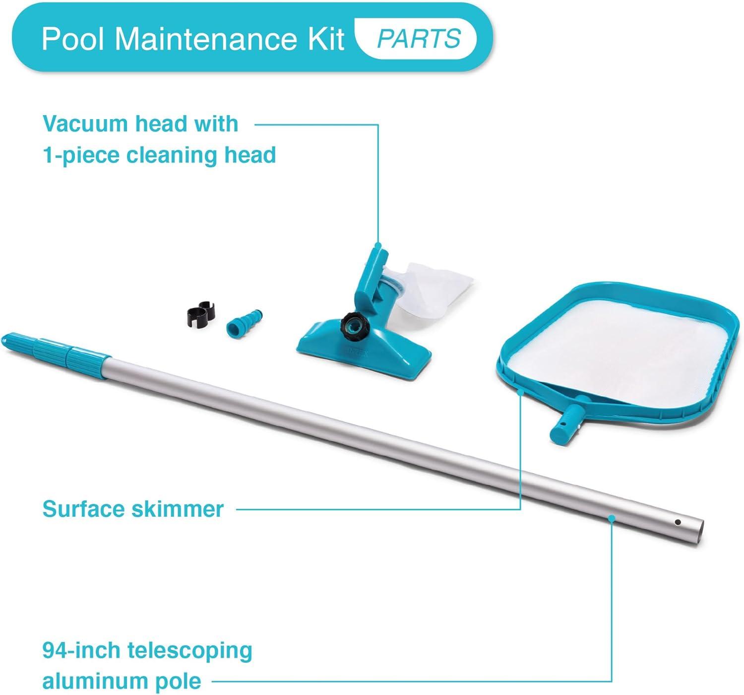 Intex Steel Round Frame Set Pool 30'' H x 144'' W x 144'' L