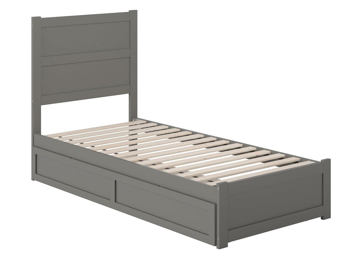 AFI Furnishings NoHo Platform Bed TXL with Footboard & TXL Trundle AG