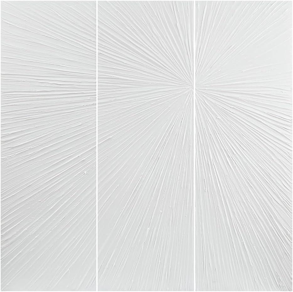 Madison Park Signature Sunburst 3-Piece Hand-Painted Resin Wall Art