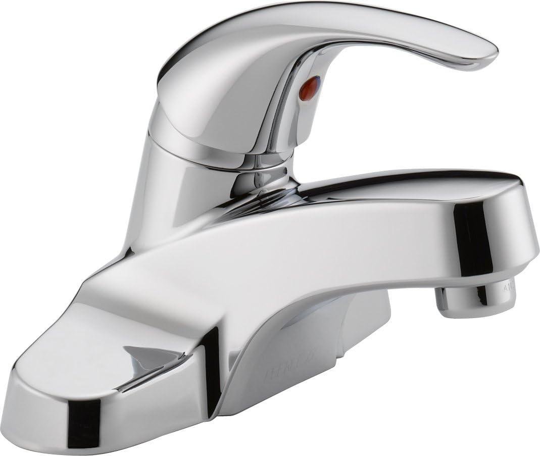 Core Polished Chrome Single-Handle Mid-Arc Bathroom Faucet