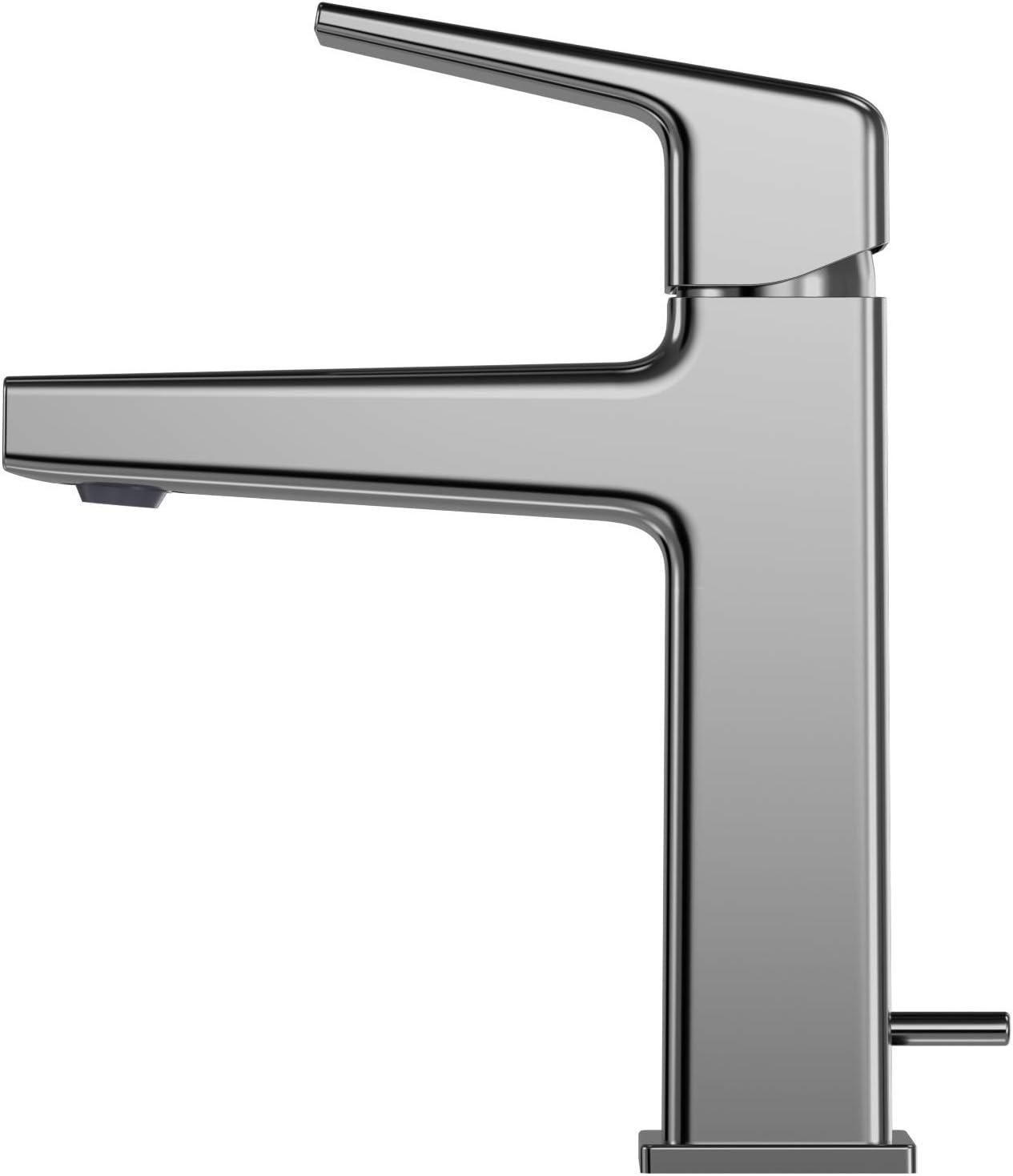 Polished Nickel Modern Single-Handle 8'' Bathroom Faucet