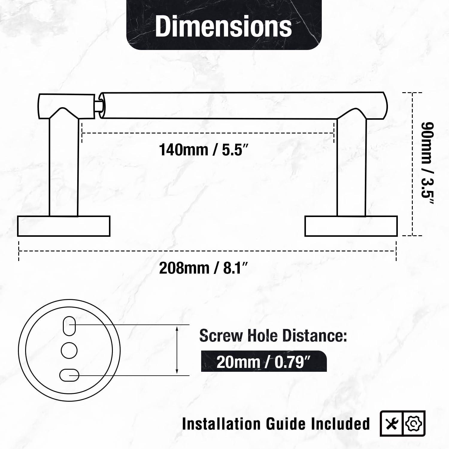 Brushed Nickel Toilet Paper Holder,Toilet Paper Holder Wall Mount for SUS 304 Stainless Steel, Double Post Pivoting Toilet Paper Roll Holder,Toilet Tissue Holder for Bathroom RV