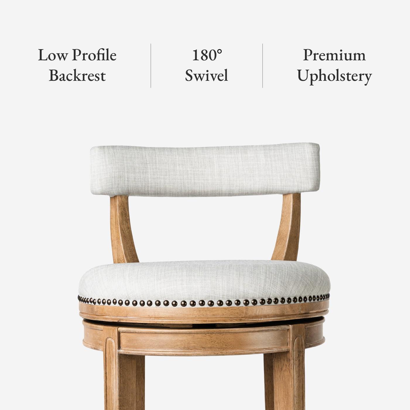 Maven Lane Maven Lane Alexander Stool with Fabric Upholstery