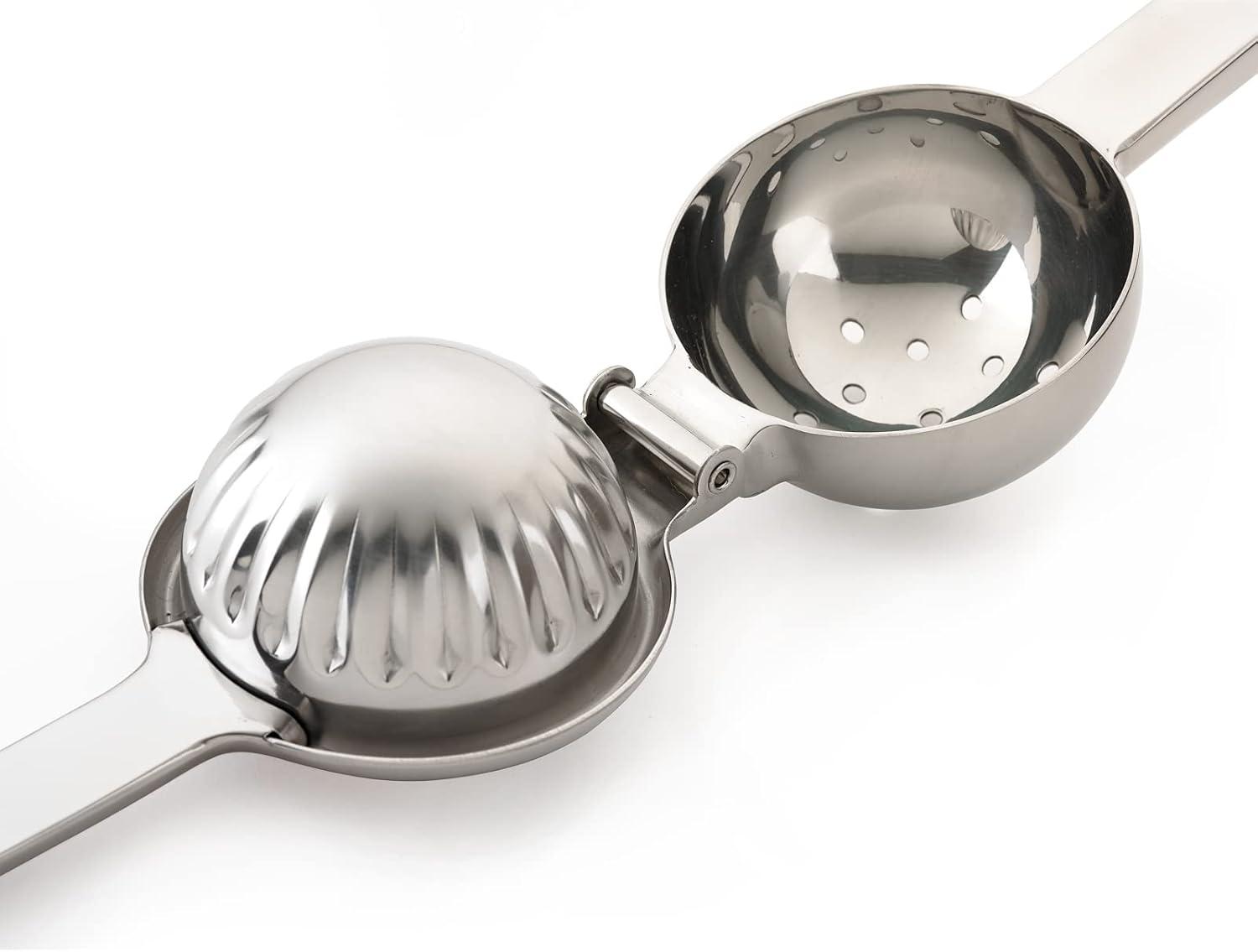 Silver Stainless Steel 9-Inch Lemon Lime Juicer