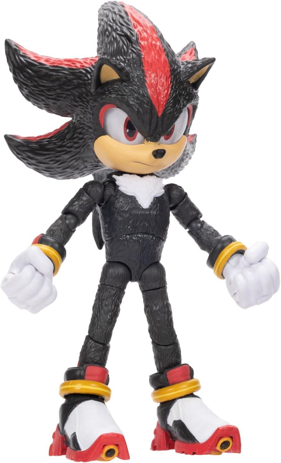 Sonic The Hedgehog 3 Movie 5 inch Shadow Action Figure 20 Points of Articulation