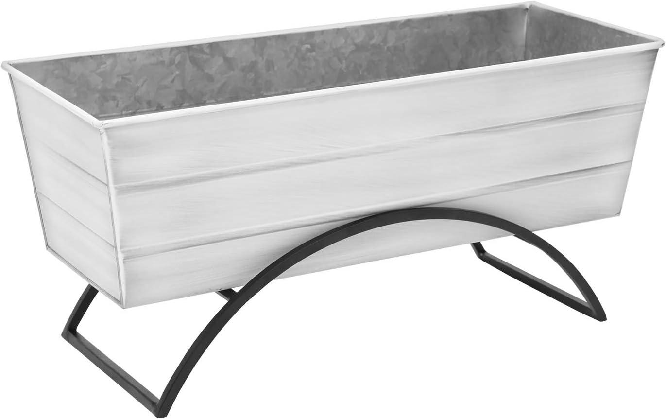 ACHLA Designs With Odette Stand Rectangular Steel Planter Boxes