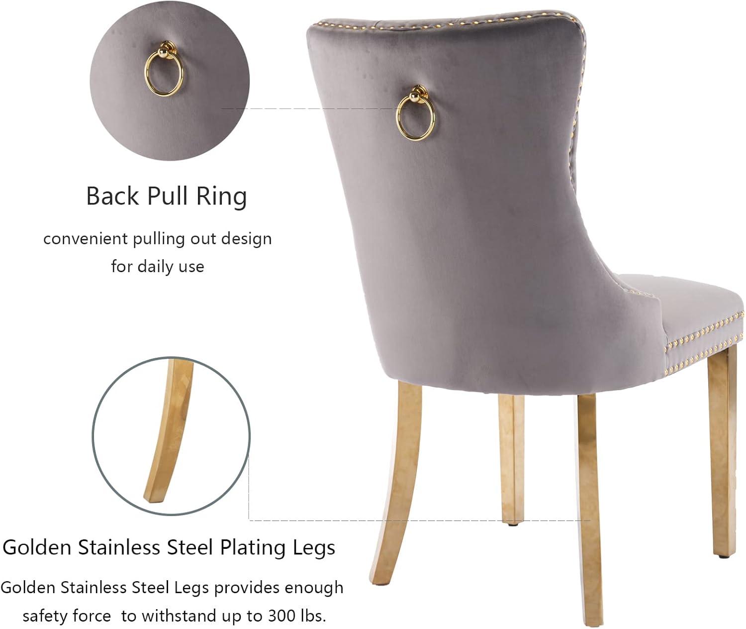 Kiliam Tufted Upholstered Back Side Chair Dining Chair