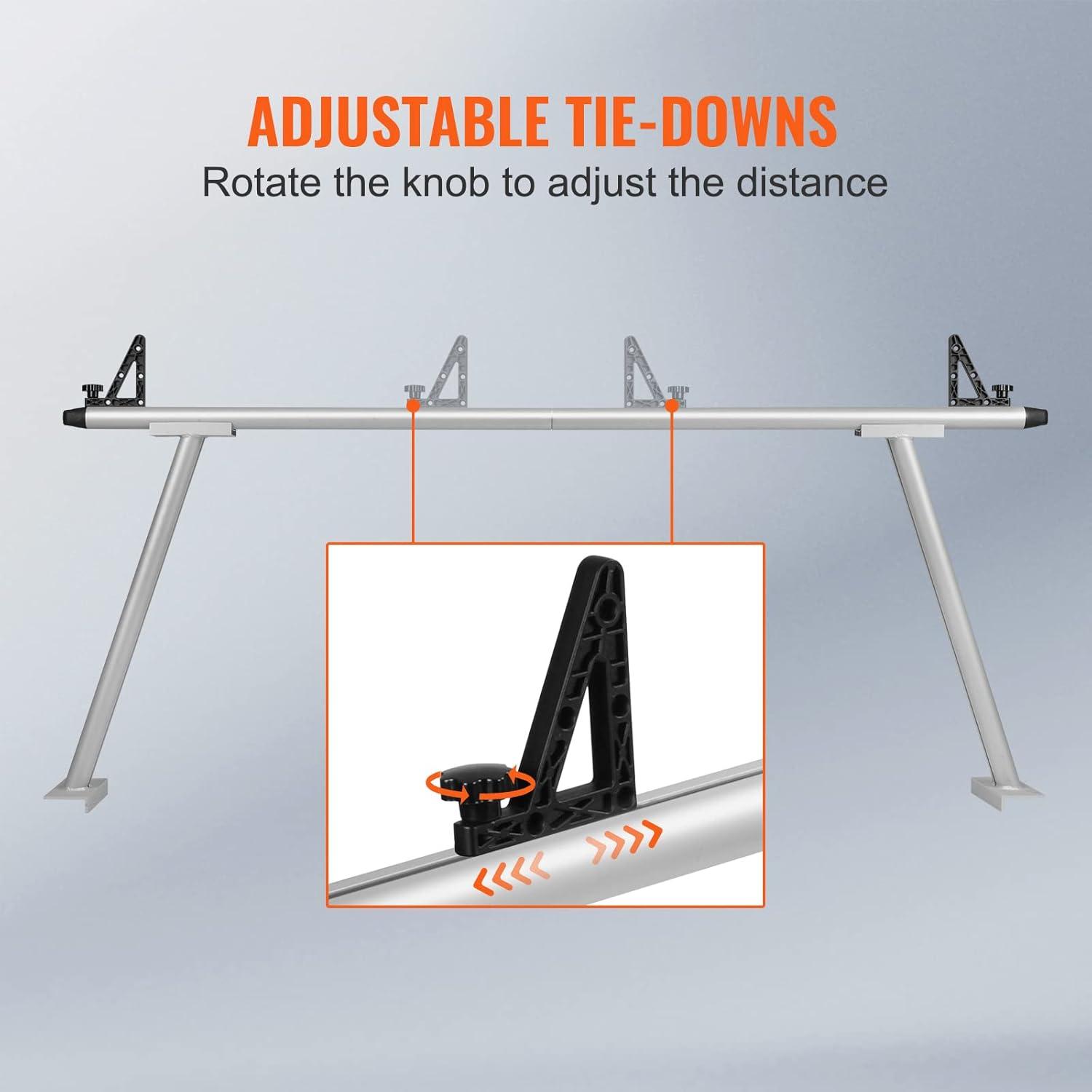 VEVOR 71'' W Aluminum Height -Adjustable Add-On Unit (Set of 2)
